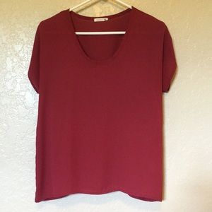 Soprano Red Short Sleeved Top